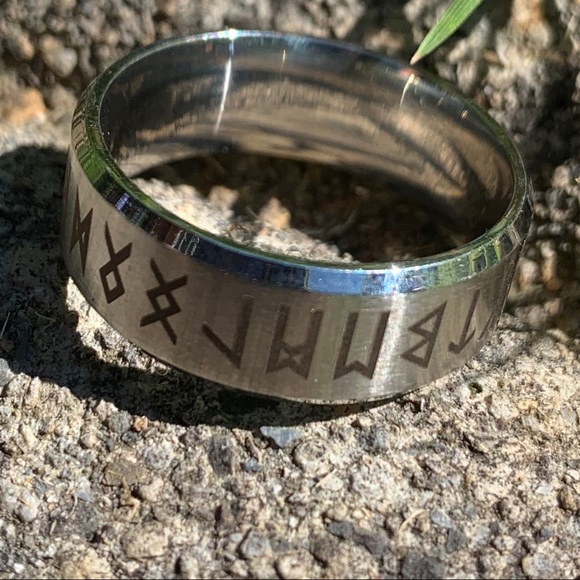☀️NEW ITEM!🌹NWT Rune/Futhark alphabet symbol ring - Picture 14 of 16
